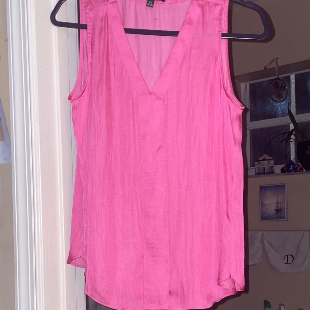 Banana Republic Bright Pink V-Neck Sleeveless Camisole